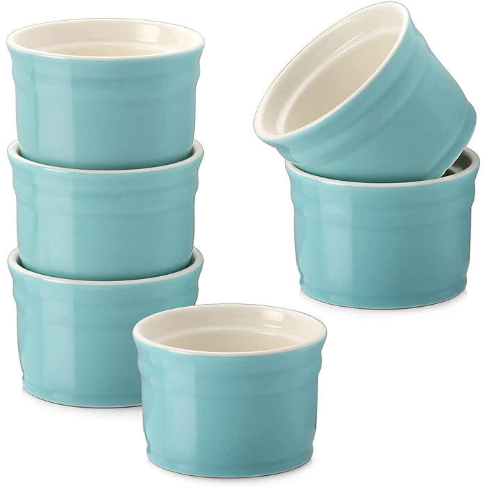 romeidata Ramekins, Porcelain Ramekins 8 Oz Oven Safe, Ramekins For